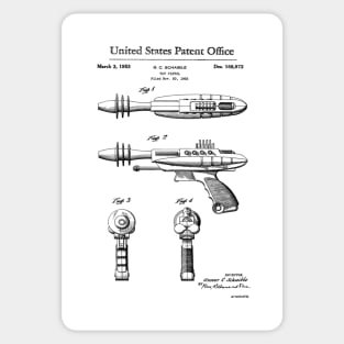 Laser Gun Toy Patent Black Sticker